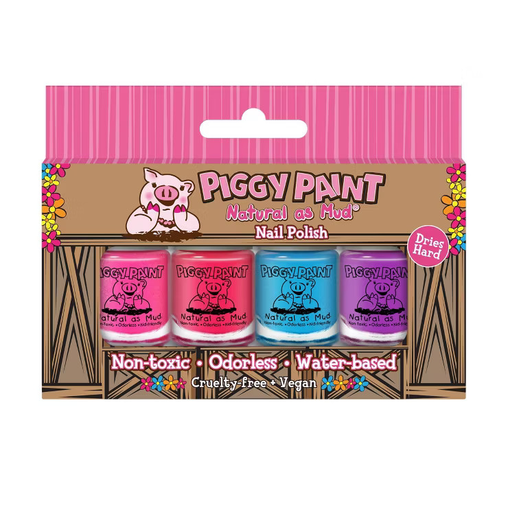 Piggy Paint Nail Polish Set - 0.48 fl oz - Natural as Mud - 4pk | Target