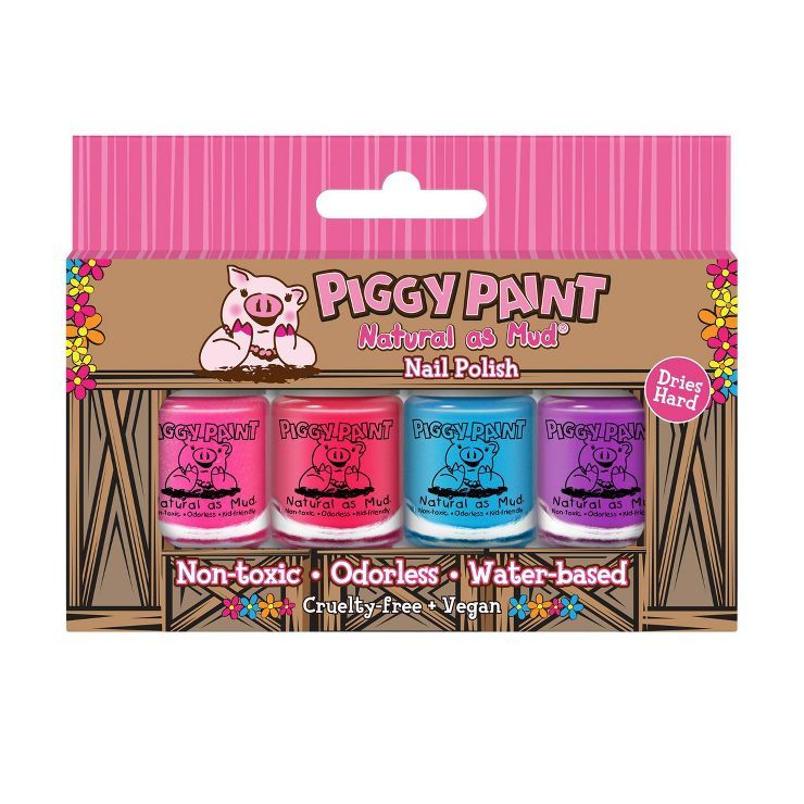 Piggy Paint Nail Polish Set - 0.48 fl oz - Natural as Mud - 4pk | Target