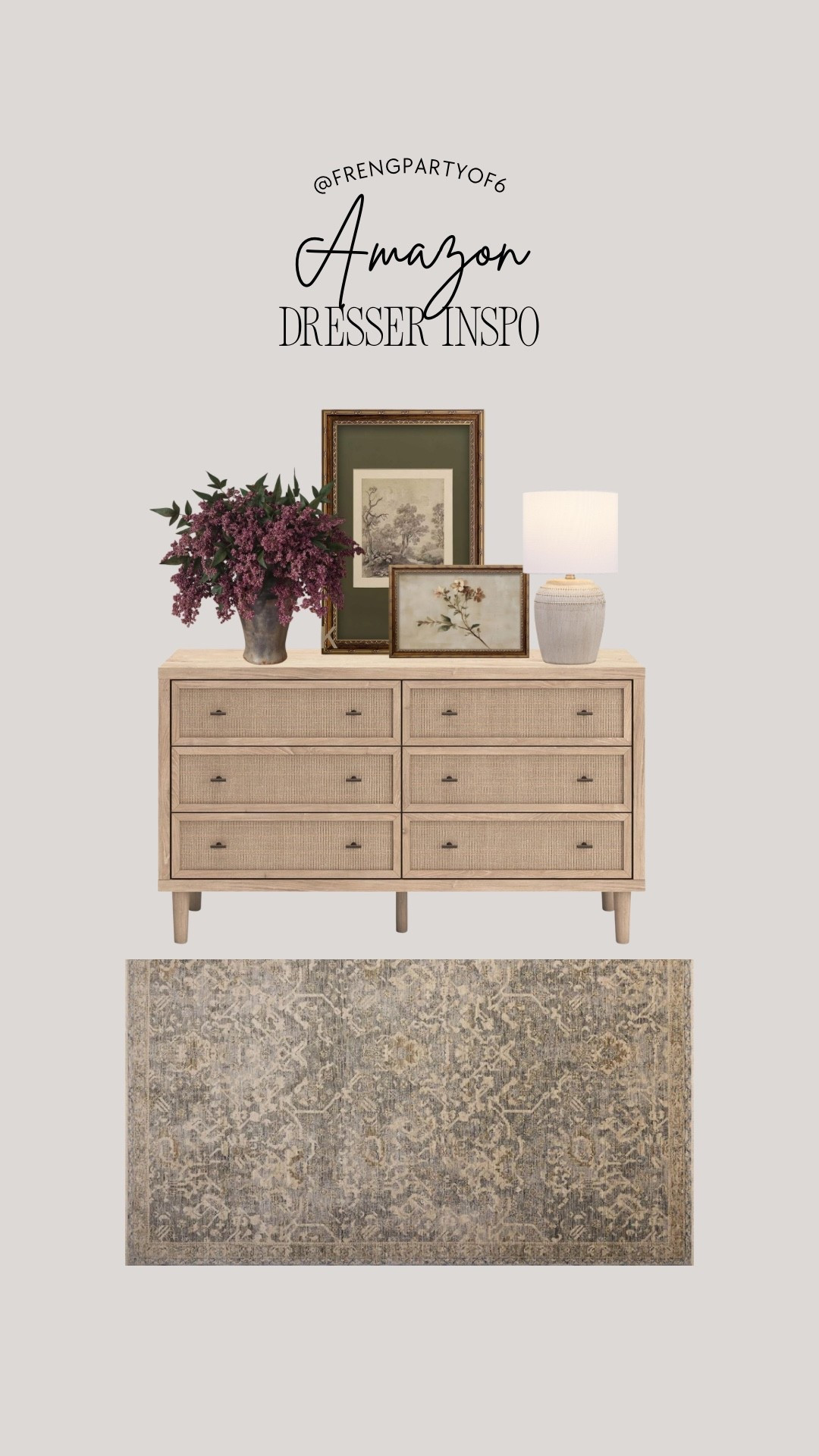 Bedroom in spa from Amazon! I love this light, toned, wood dresser, also available in a tall chest of drawers.

#LTKHome