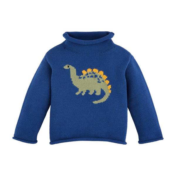 Dino Rollneck Toddler Sweater | Mud Pie