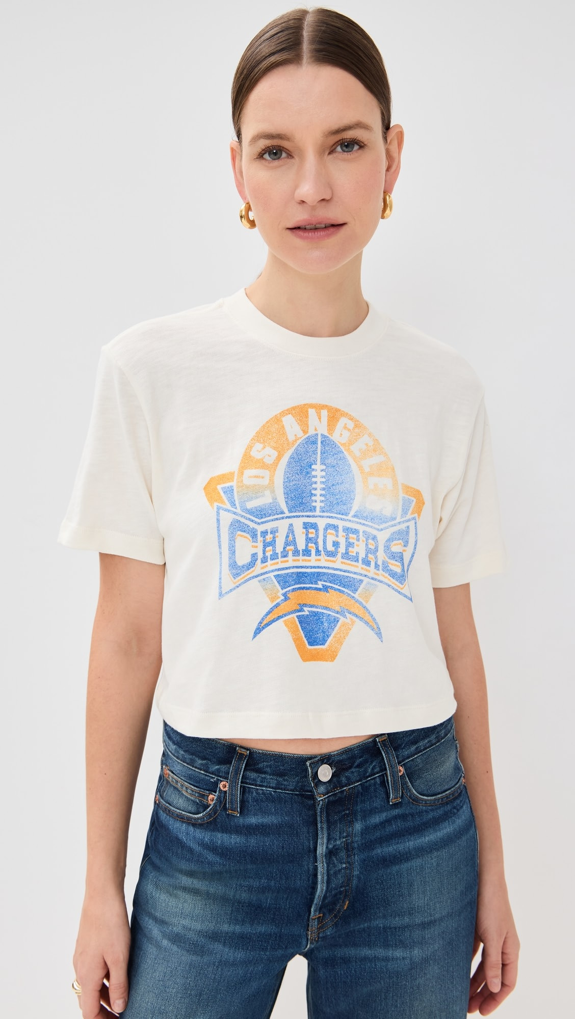 Chargers Mock Neck Crop Tee | Shopbop