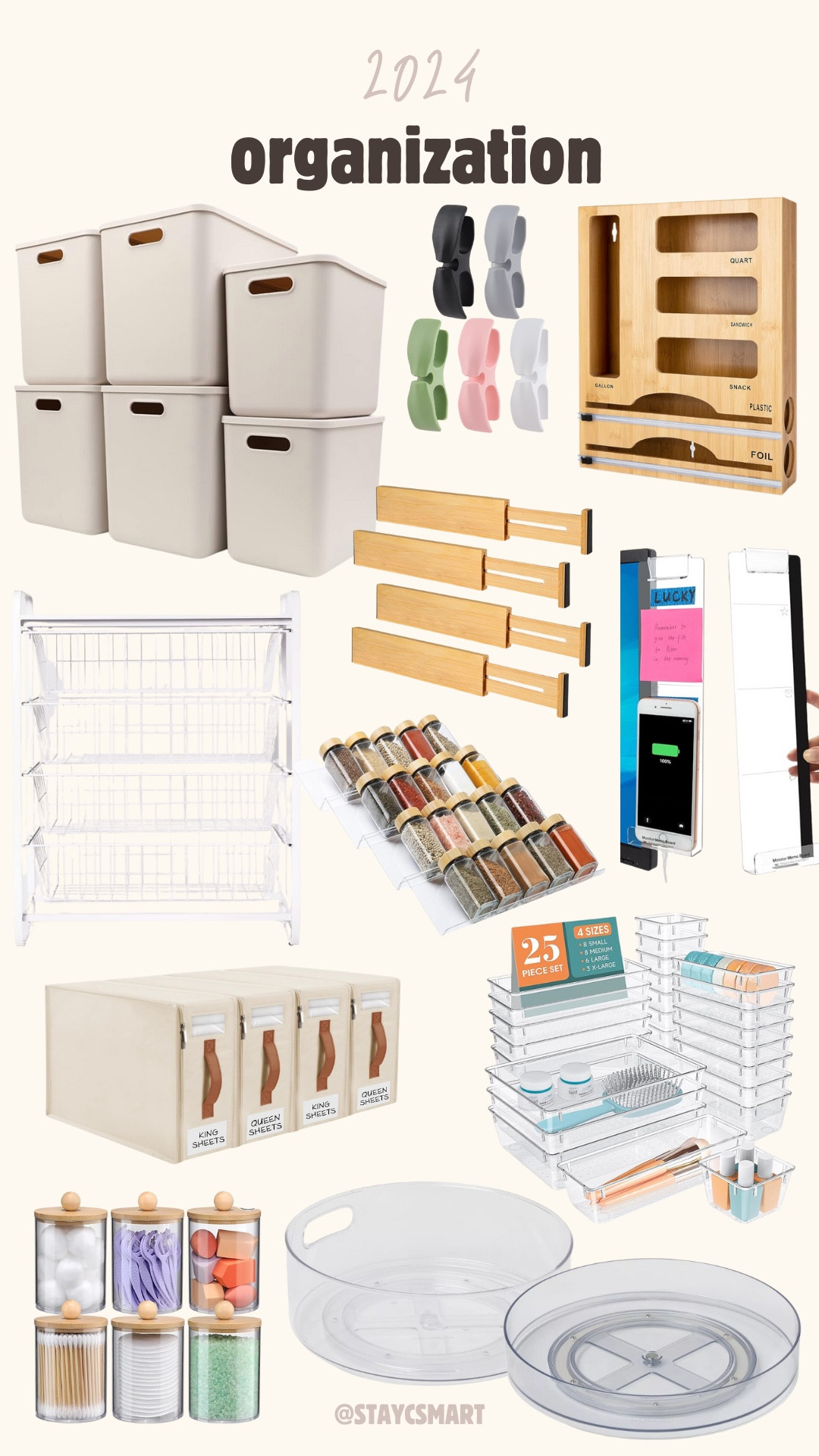 Organization favorites from 2024 !!! Amazon / target / home organization 

#LTKStyleTip #LTKHome #LTKSeasonal