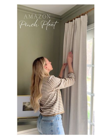 My very favorite look-for-less designer hack! Pinch pleat curtains have never looked better or cost less! 👏🏼

#LTKhome