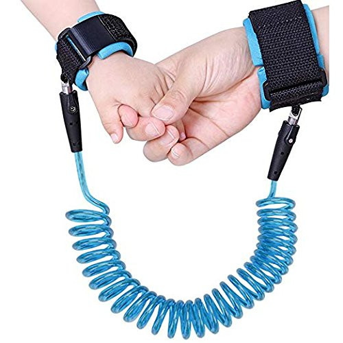 Onwon Anti Lost Safety Wrist Link Child Safety Harness Strap Rope Leash Walking Hand Belt Band Wristband(1.5m Blue) | Amazon (US)