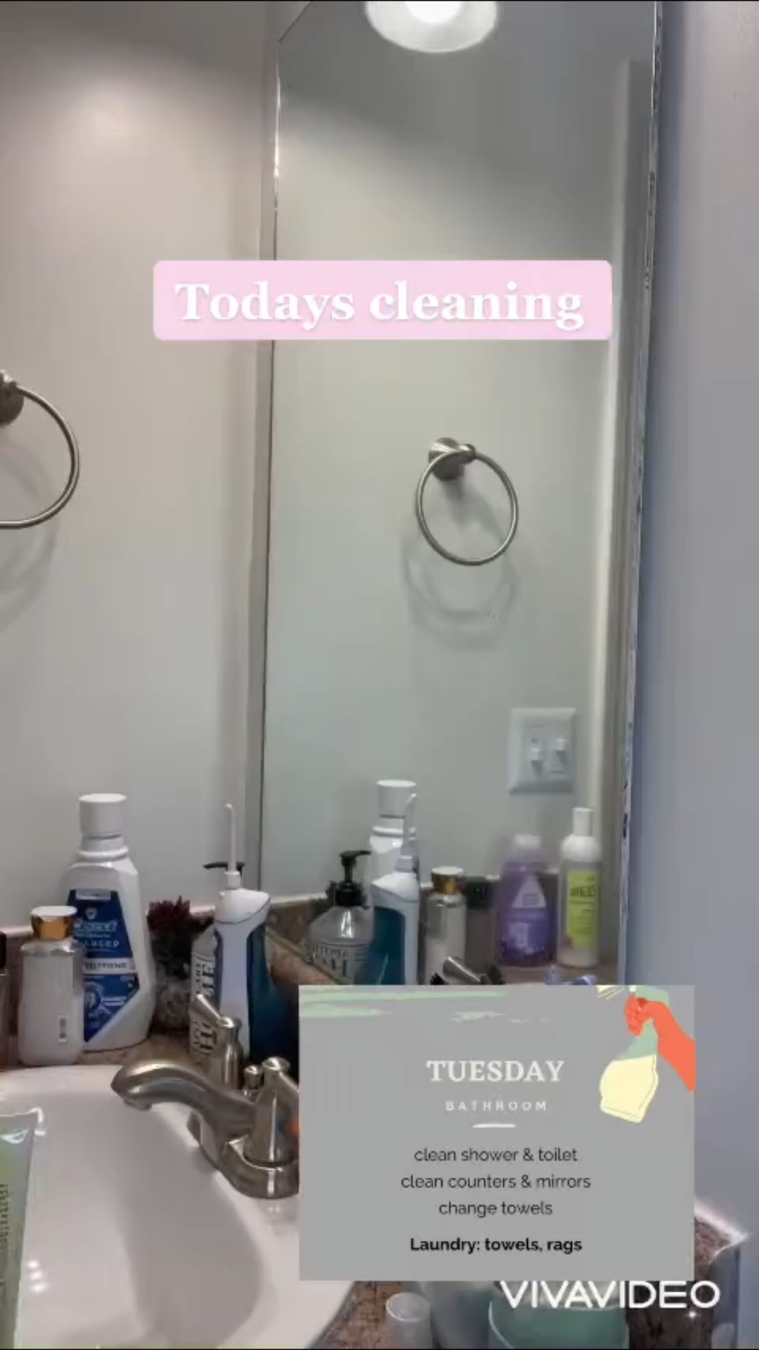 
Bathroom Cleaning Tuesday 🧼✨ Used my Scrub Daddy to scrub off dried toothpaste in the sink and my favorite pink cleaner for a fresh shine.

3 quick hacks:
1️⃣ Warm water + Scrub Daddy = faster scrub
2️⃣ Let pink cleaner sit 3–5 mins before wiping
3️⃣ Keep a microfiber cloth for quick daily touch-ups

Fresh bathroom in minutes! 🚿✨


#LTKvlog #LTKHome #LTKmomlife