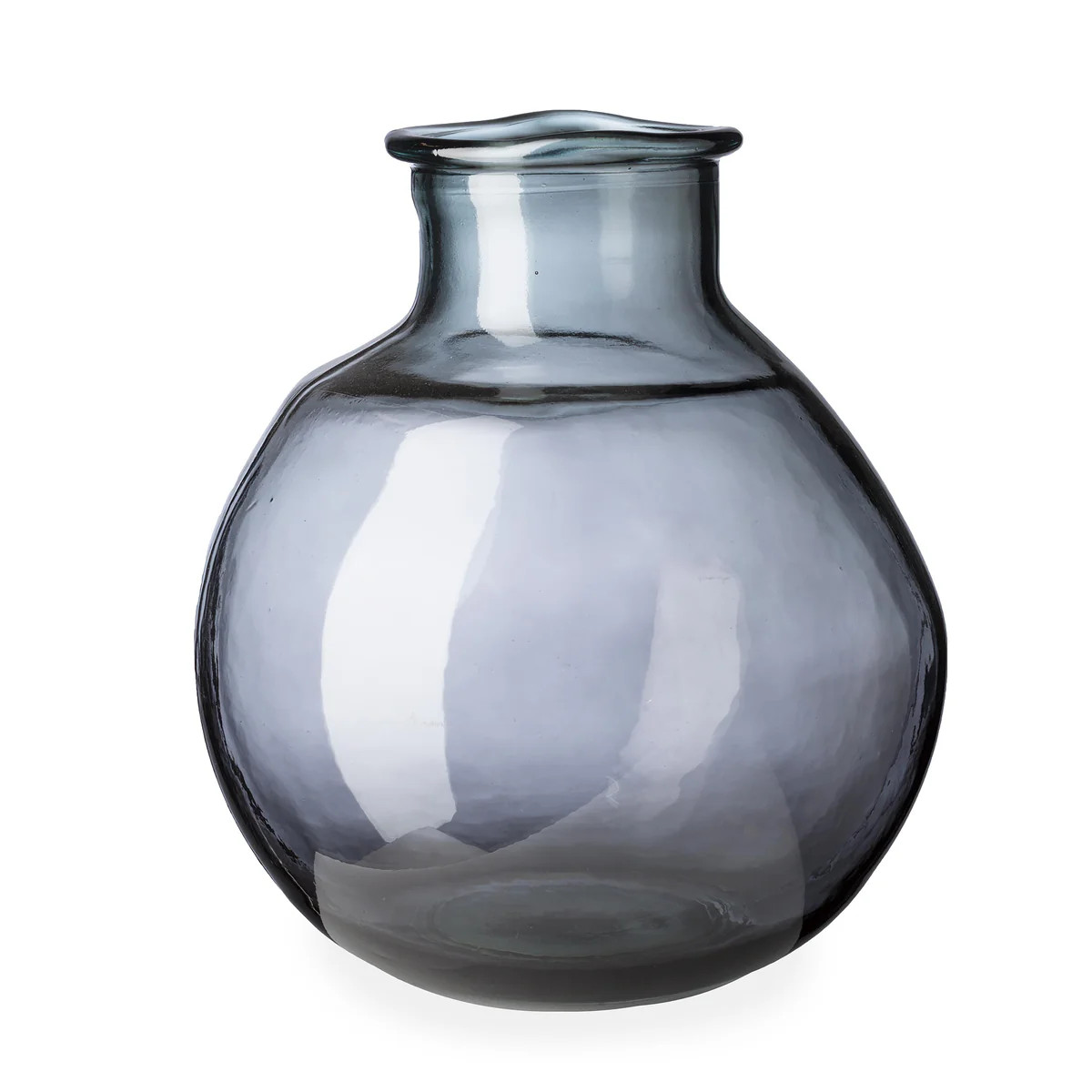 Oval Recycled Glass Balloon Vase, 12" | Plow & Hearth