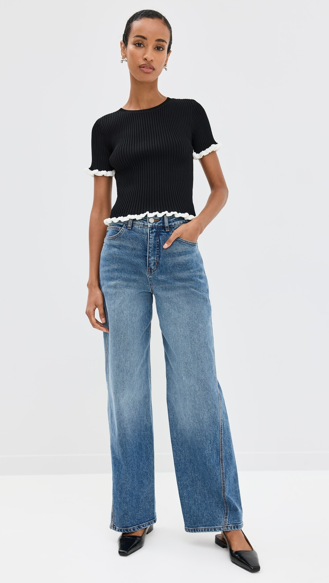 Ruffle Detailed Knit Top | Shopbop