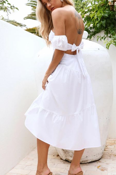 Summer white dress! 🤍

#LTKFindsUnder100 #LTKWedding #LTKStyleTip