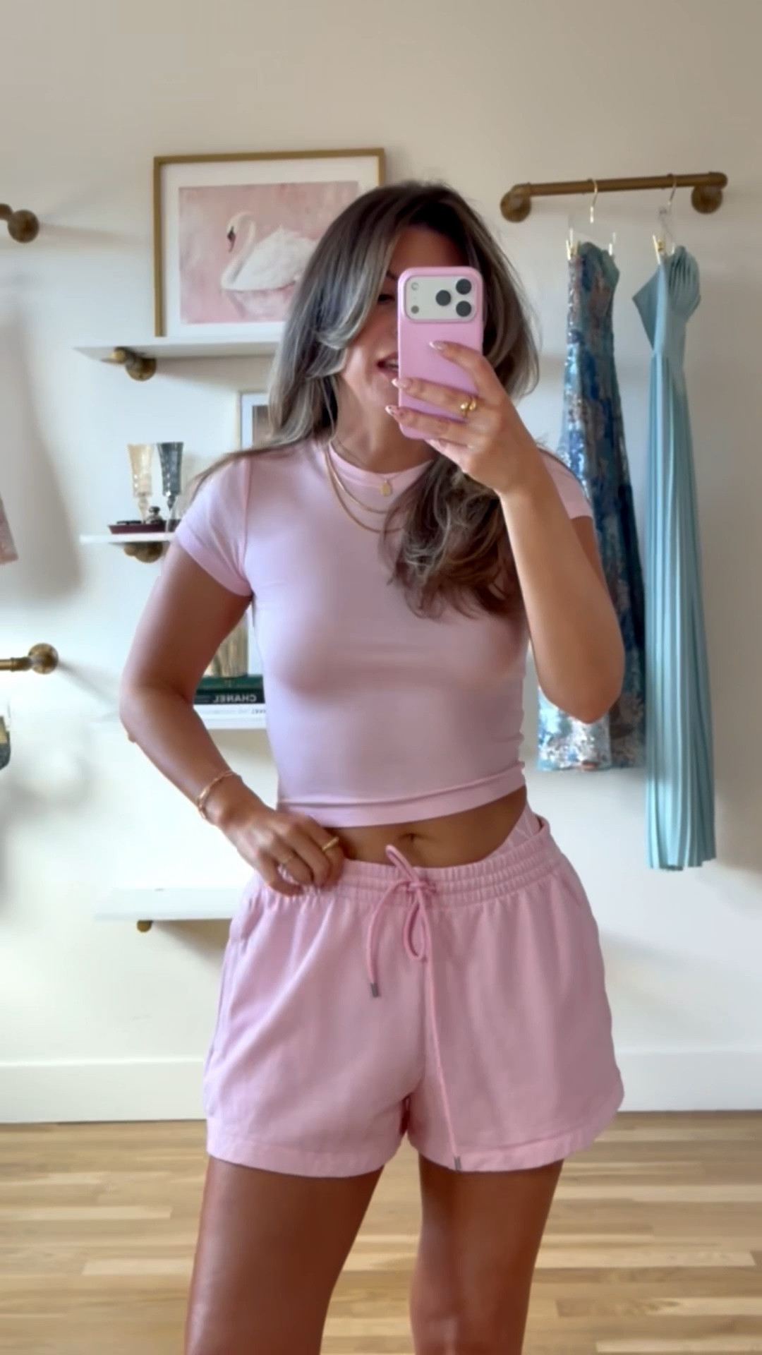 Pink baby tee and shorts set perfect comfy loungewear for everyday! 
#VSPartner @victoriassecret

Wearing small top medium bottom

Lingerie
Baby tee
Shorts
T-shirt Bra
Panty
Sleepwear
Pajamas
Loungewear
Base layers

#LTKootd #LTKmomlife #LTKgrwm