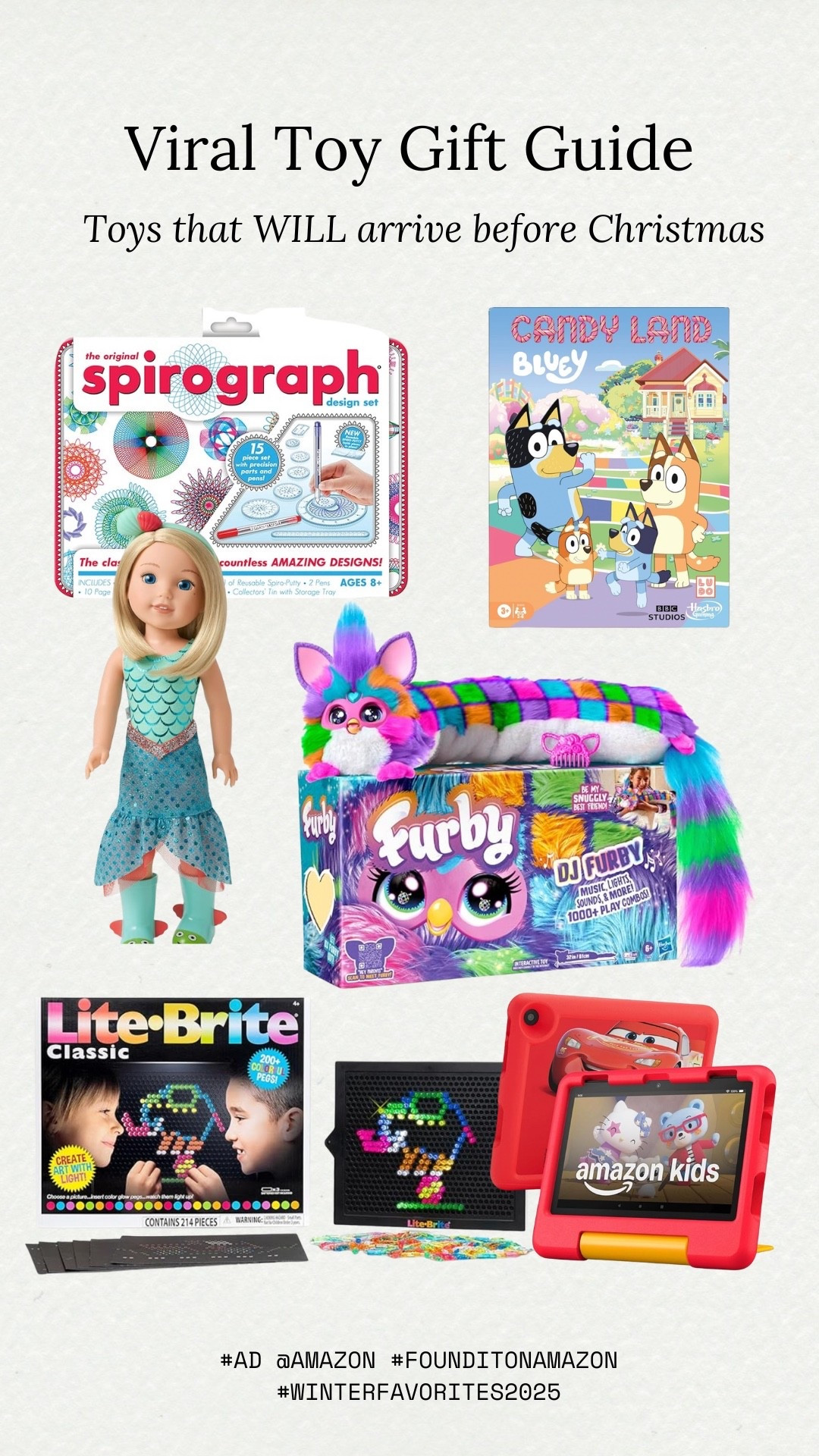 #ad Viral Toy Gift Guide Toys that WILL arrive before Christmas @amazon #founditonamazon #winterfavorites2025 

#LTKKids #LTKGiftGuide #LTKHoliday