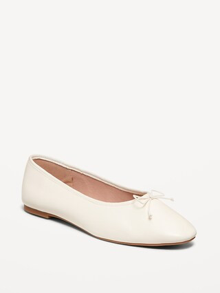 Faux-Leather Ballet Flats | Old Navy | Old Navy (US)