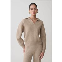 Luca Knit Jumper / Beige Marle | MESHKI | L | Meshki UK
