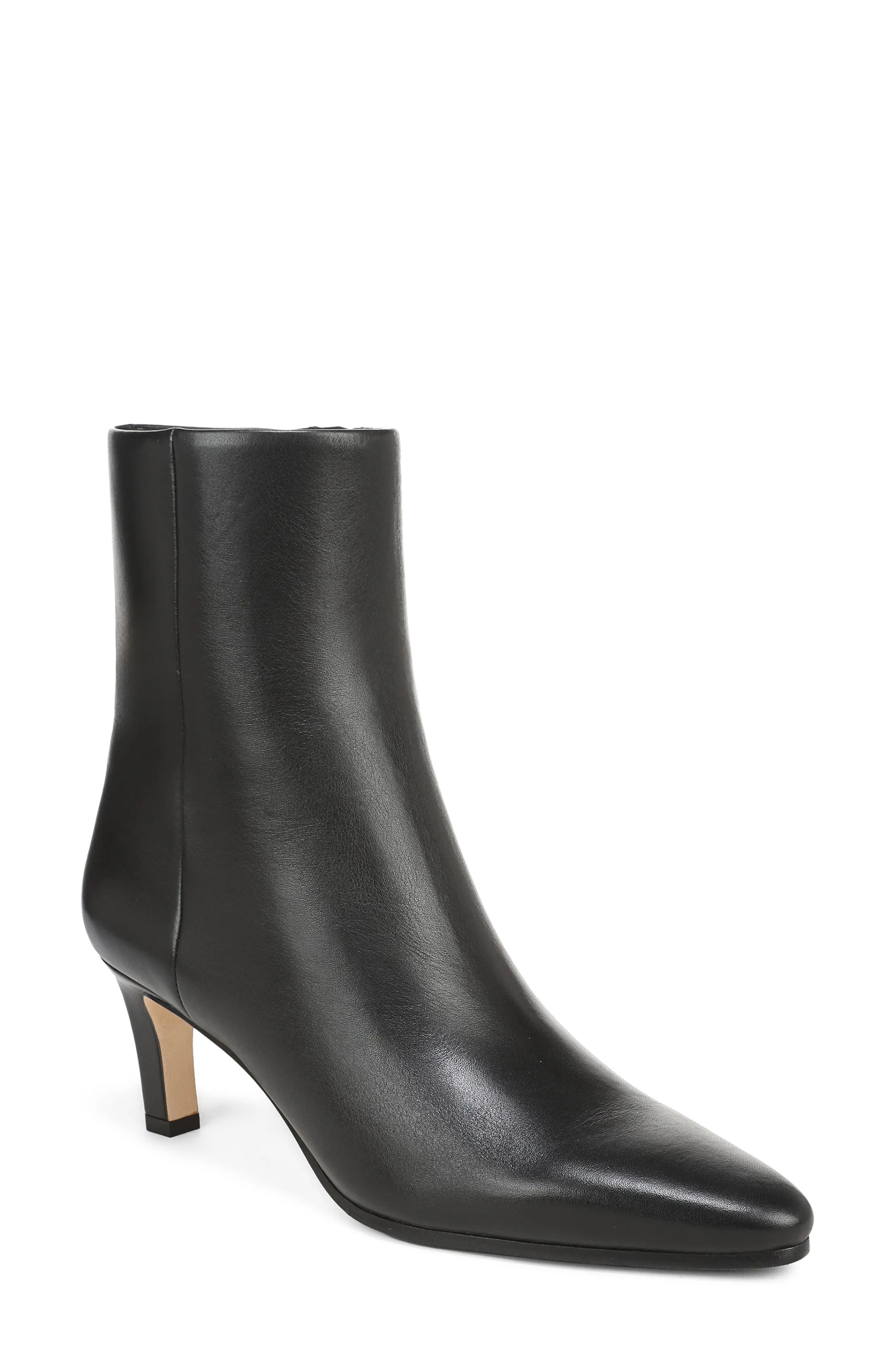 Veronica Beard Agnes Bootie in Black Leather at Nordstrom, Size 5 | Nordstrom
