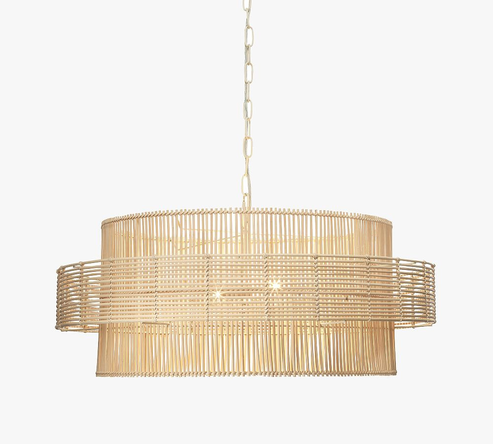 Ambledon Rattan Round Pendant (30") | Pottery Barn (US)