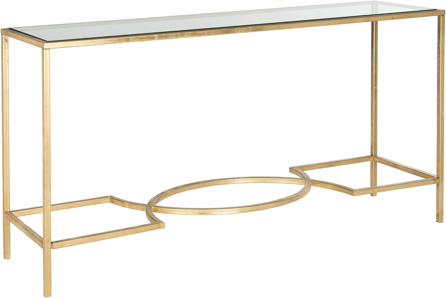 Safavieh Home Collection Inga Gold Console Table | Amazon (US)