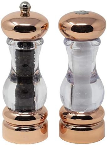 Olde Thompson FBA_N4MS5NQ 7" Copper plated-Pepper mill & salt shaker set, 7" | Amazon (US)