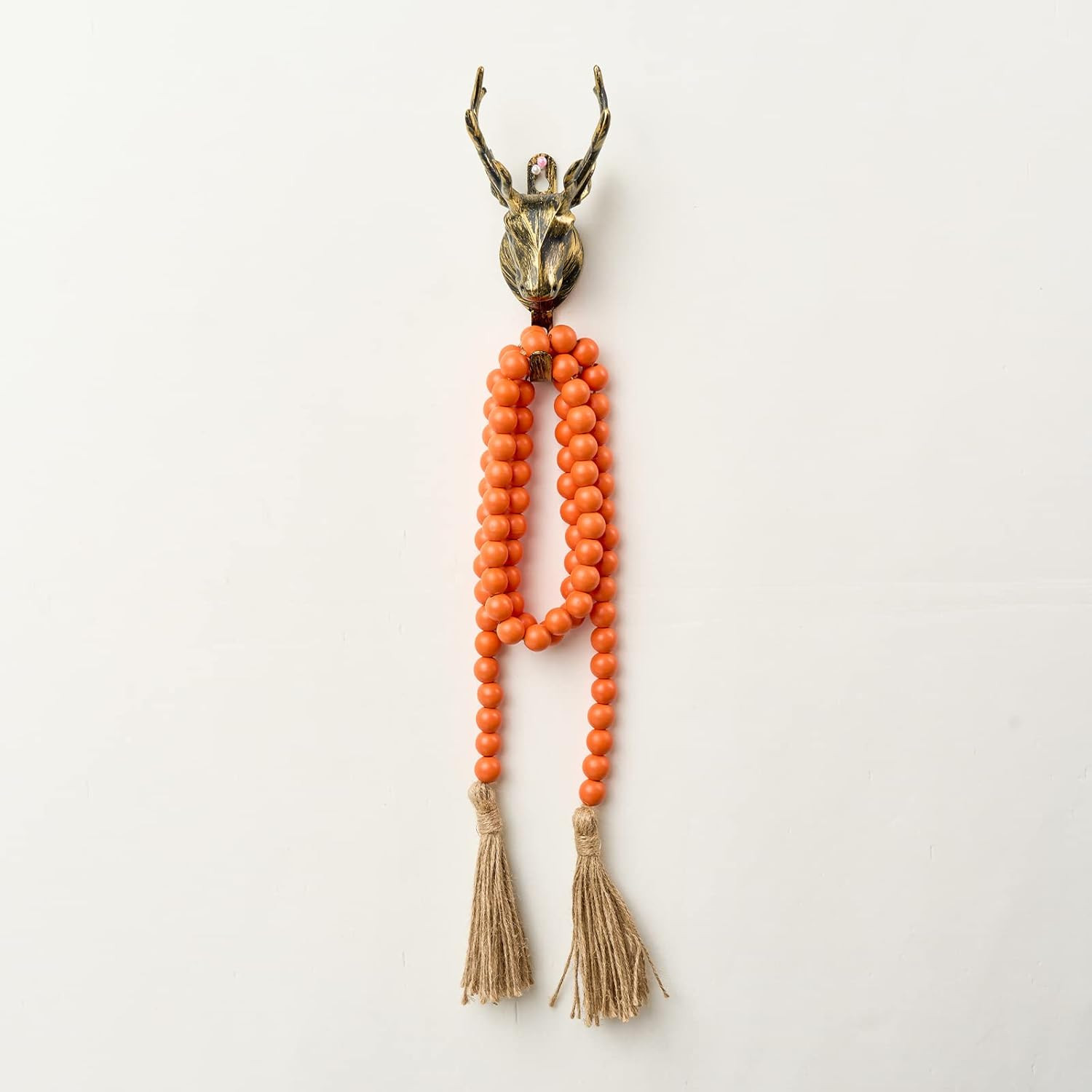OMISHE 59in Wood Bead Garland with Tassels, Decorative Beads, Farmhouse Wooden Beads Garland for ... | Amazon (US)