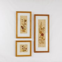 Pressed Wildflowers, Framed Flower Art, Signed By Artist, Dried Decor, Set Of 3, & Matted, Wildflowe | Etsy (US)