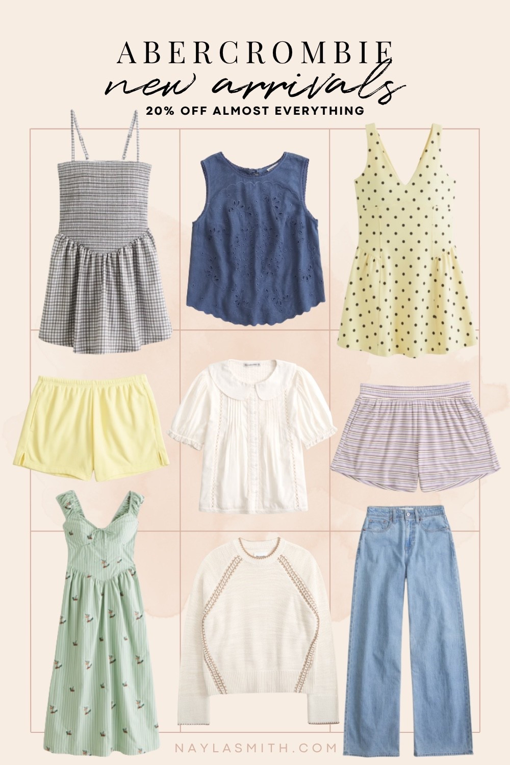 Abercrombie new arrivals on sale! Stackable code SHORTSAF for extra 15% off! Summer dresses, linen blend wide leg jeans, striped shorts, summer sweater, eyelet blouse

#LTKsummer #LTKsale #LTKjeans