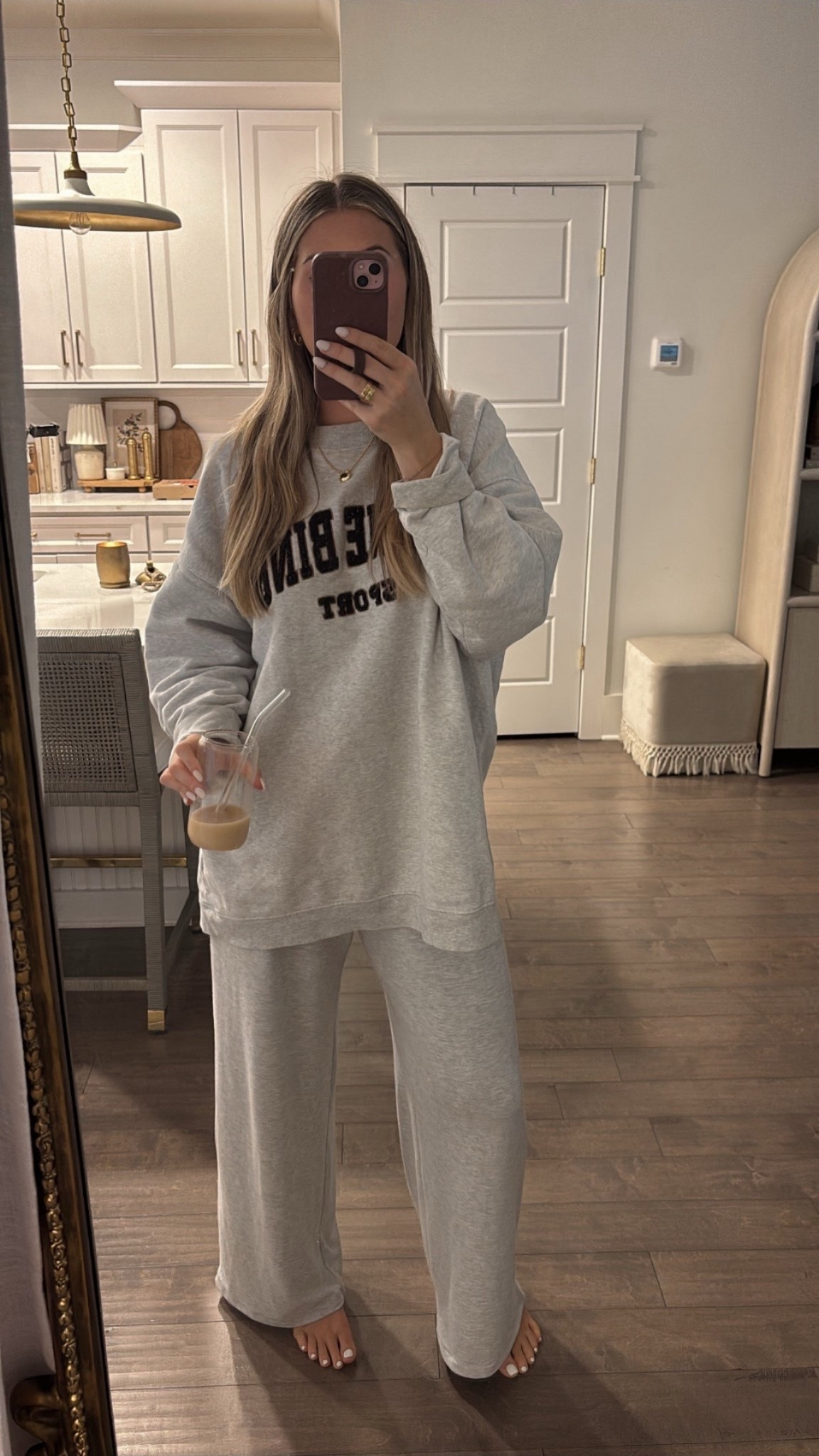 My comfy cleaning / lounge outfit !! 🫧🤍 these pants are the softest and most comfy things ever. I’m wearing a medium! My sweatshirt is sold out but I linked similar! 

#LTKHome #LTKGiftGuide #LTKFindsUnder100

#LTKootd #LTKmorningroutine