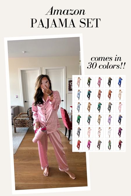 Amazon satin pajama set! Comes in 30 colors and is great quality, TTS

#LTKstyletip #LTKfindsunder50 #LTKMostLoved