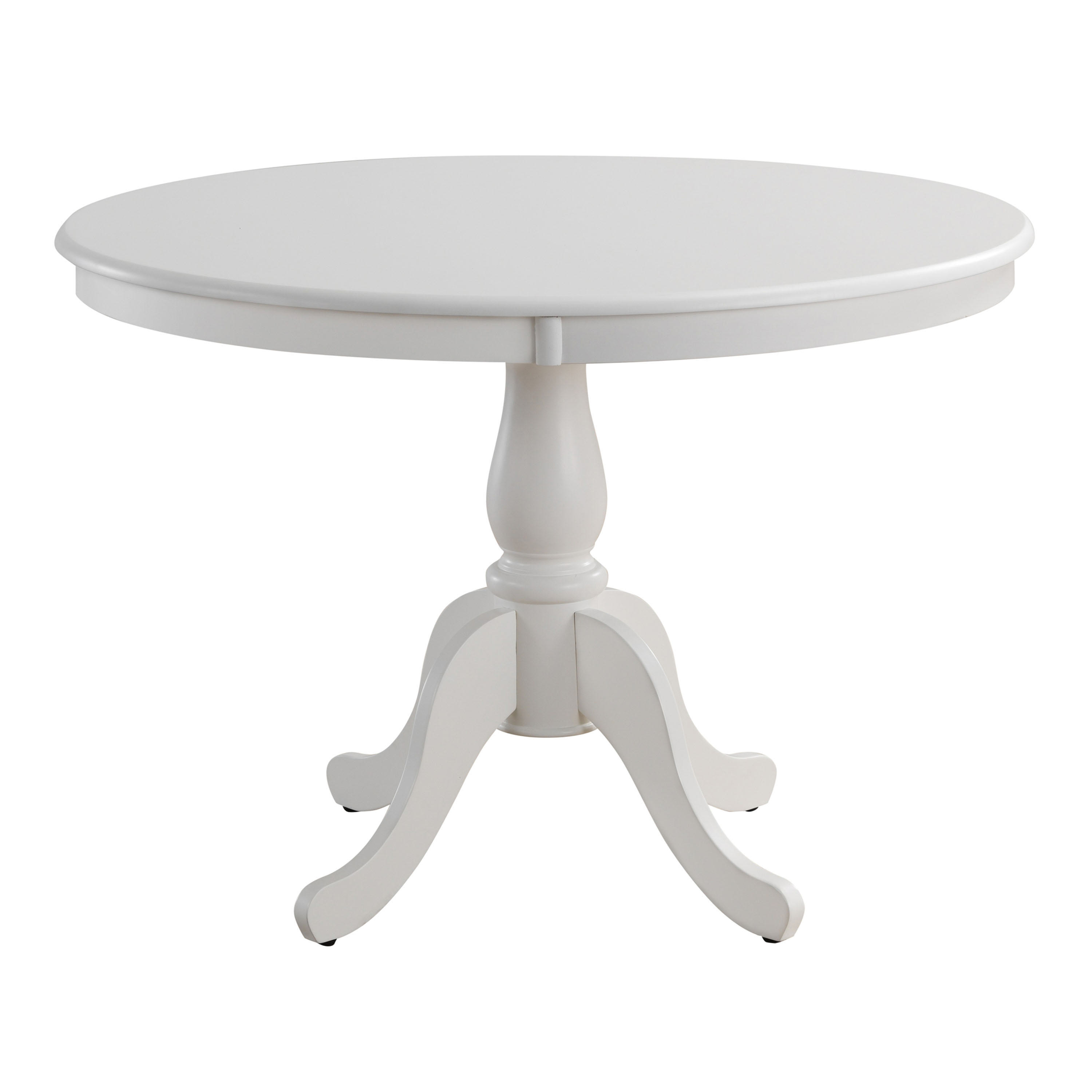 Borden Round Antique White Farmhouse Dining Table | World Market
