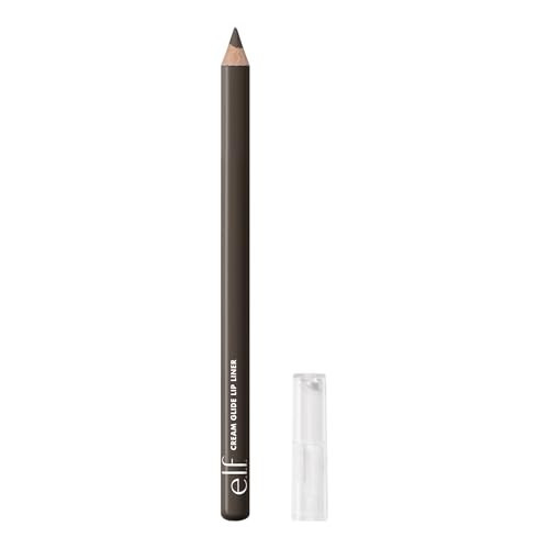 e.l.f. Cream Glide Lip Liner, Highly-Pigmented Pencil For Shaping & Sculpting Lips, Semi-Matte Finish, Vegan & Cruelty-Free, Doppio Espresso | Amazon (US)