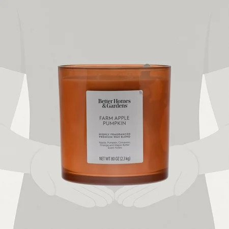 Better Homes & Gardens Farm Apple Pumpkin Scented 4-Wick 80oz (2.26 kg) Large Oversized Jar Candle | Walmart (US)