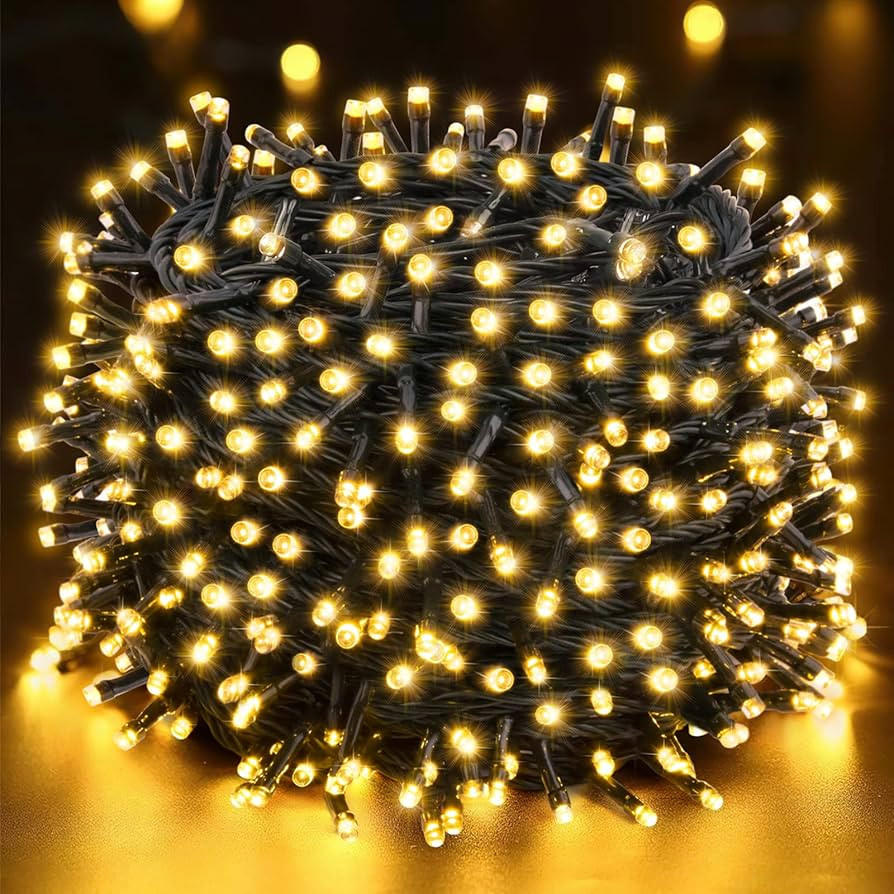 Techip 300 LED Christmas Lights Outdoor, Warm White Christmas Tree Lights Outside Waterproof Twin... | Amazon (US)