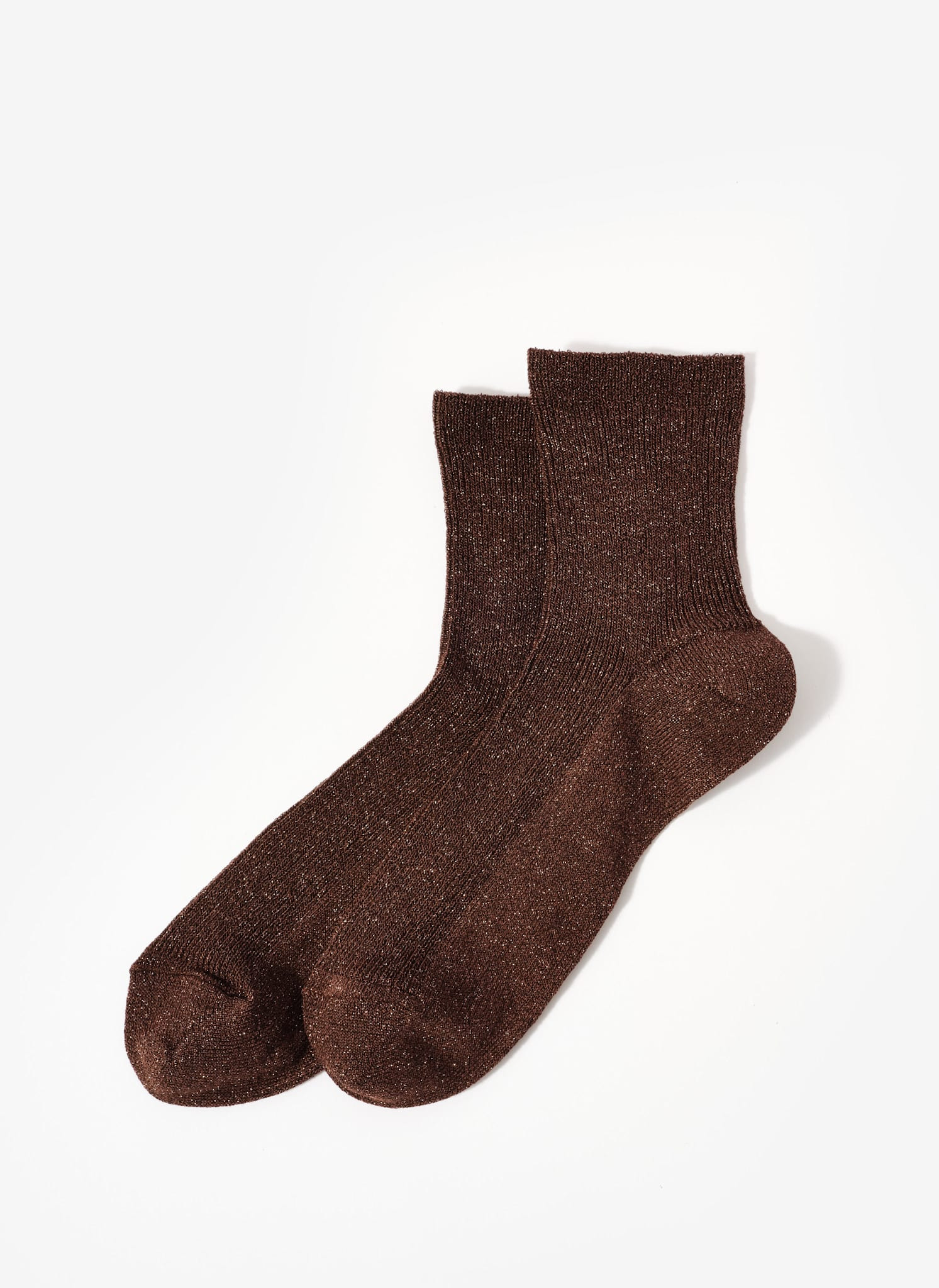 Brown Glitter Socks | Mint Velvet