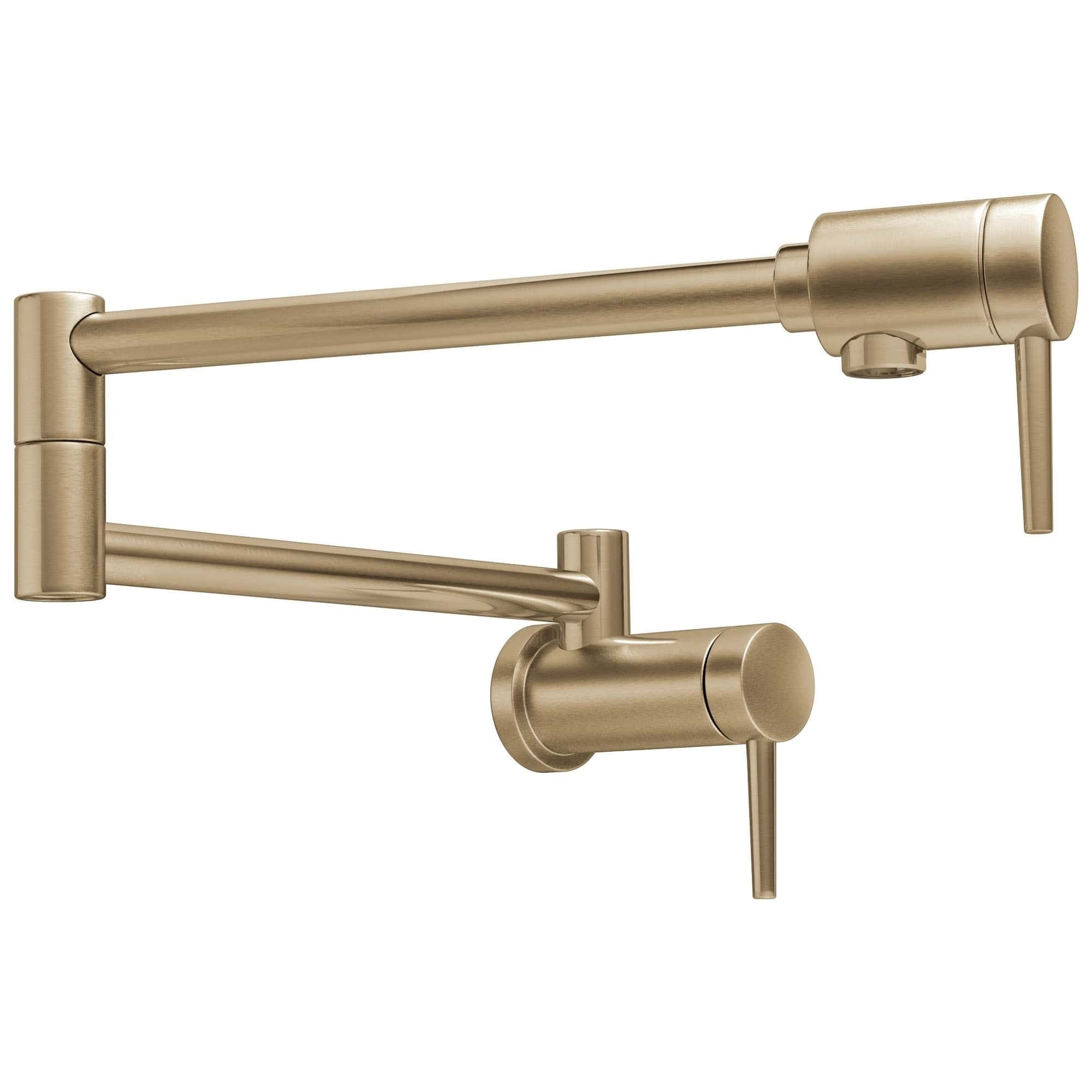 Delta Contemporary Wall Mount Pot Filler Champagne Bronze | Bed Bath & Beyond