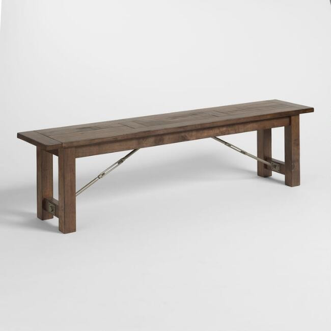 Wood Garner Dining Bench | World Market