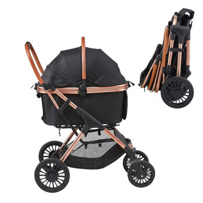 VEVOR Pet Stroller, 4 Wheels Dog Stroller Rotate with Brakes, 66 lbs Weight Capacity,with Detachable Carrier, Storage Basket and Pet Pad | Target