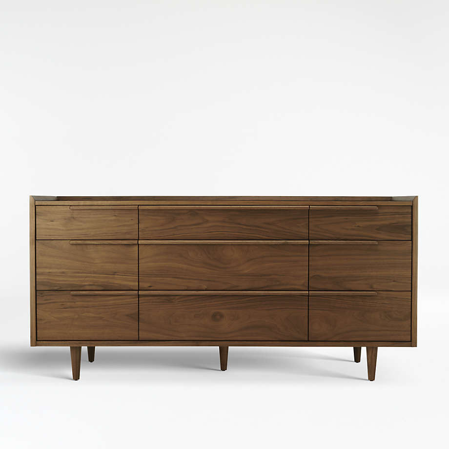 Tate Black 9-Drawer Dresser + Reviews | Crate & Barrel | Crate & Barrel