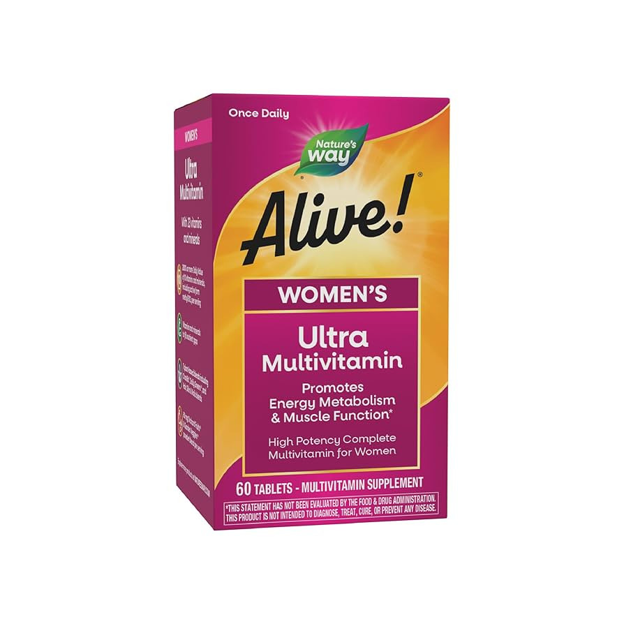 Nature's Way Alive! Women's Daily Ultra Multivitamin, High Potency Formula, Promotes Energy Metab... | Amazon (US)