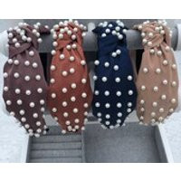 Headbands, Pearl Headbands, Adult Headbands,Props, Fashion Blogger, Top Knot Headband, Fabric Headband, Plastic Headband, BrideMaid Headband | Etsy (US)