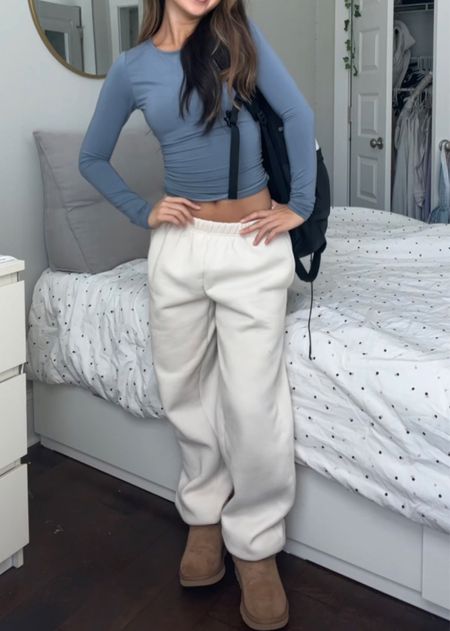 top is white fox code LAURENKTIKTOK for $$ off! similar top linked. 

sweats- xs