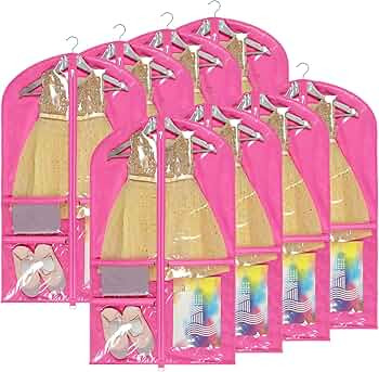 Univivi Dance Costume Bags Garment Bag 40 Inch Hanging Clothes for Dance Competitions, with 3 Med... | Amazon (US)