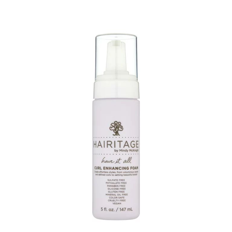 Hairitage Have It All Curl Enhancing Foam Mousse with Quinoa & Rice Protein for Frizz Control, 5 ... | Walmart (US)