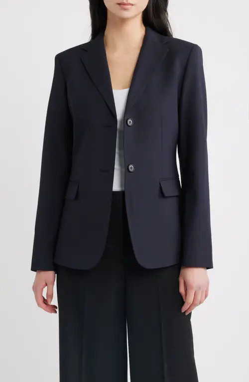 Theory Slim Fit Blazer in Deep Navy at Nordstrom, Size 4 | Nordstrom