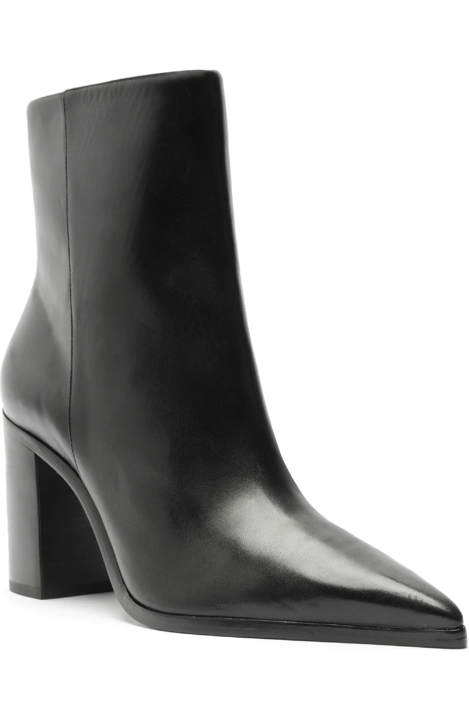 Mikki Pointed Toe Block Heel Bootie (Women) | Nordstrom