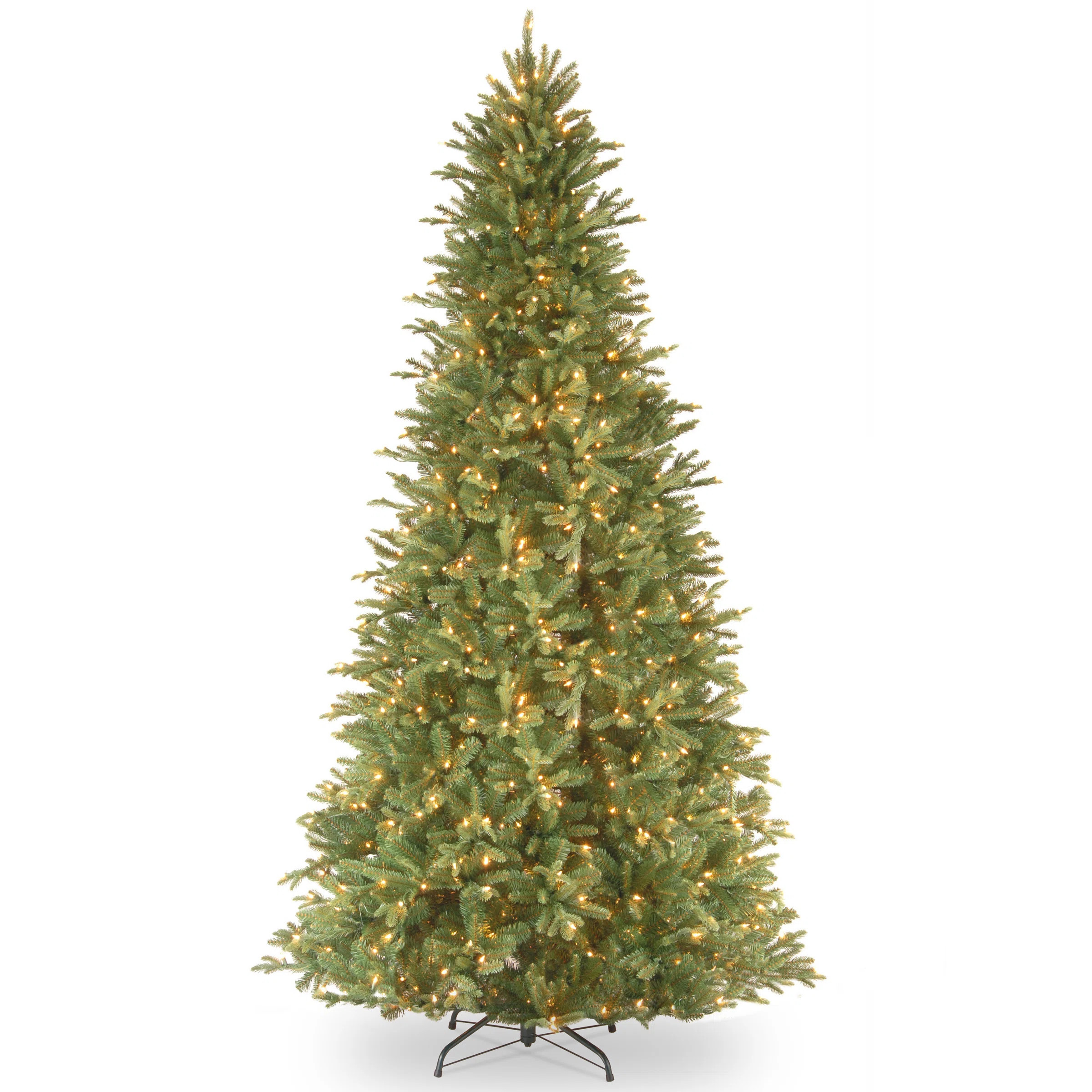 The Holiday Aisle® Tiffany Fir Slim Tree with Clear Lights & Reviews | Wayfair | Wayfair North America
