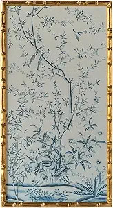 HongFengtang Chinese Rice Paper Print China Flower And Bird Bamboo Frame 19.5 X 35.8 Inches (A) | Amazon (US)
