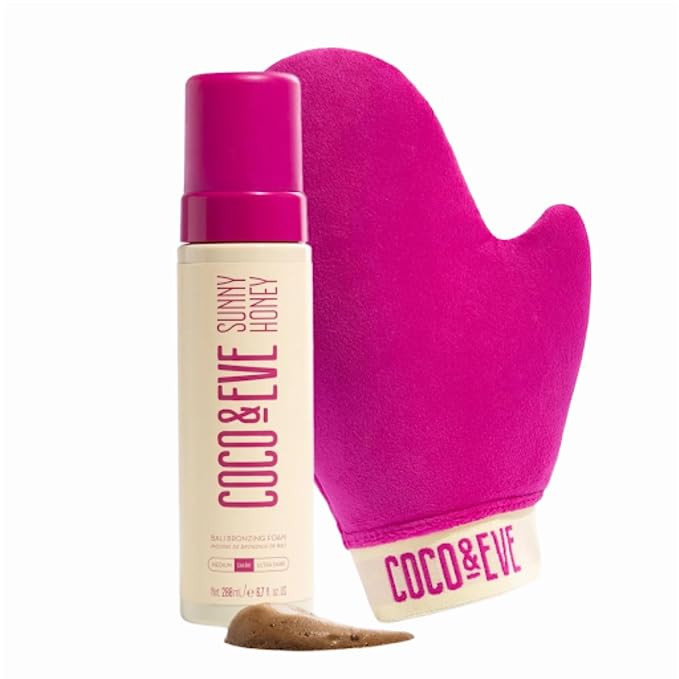 Coco & Eve Self Tanner Foam Kit - (Medium) Streak-Free Sunless Tanning Mousse, Tropically Scented... | Amazon (US)
