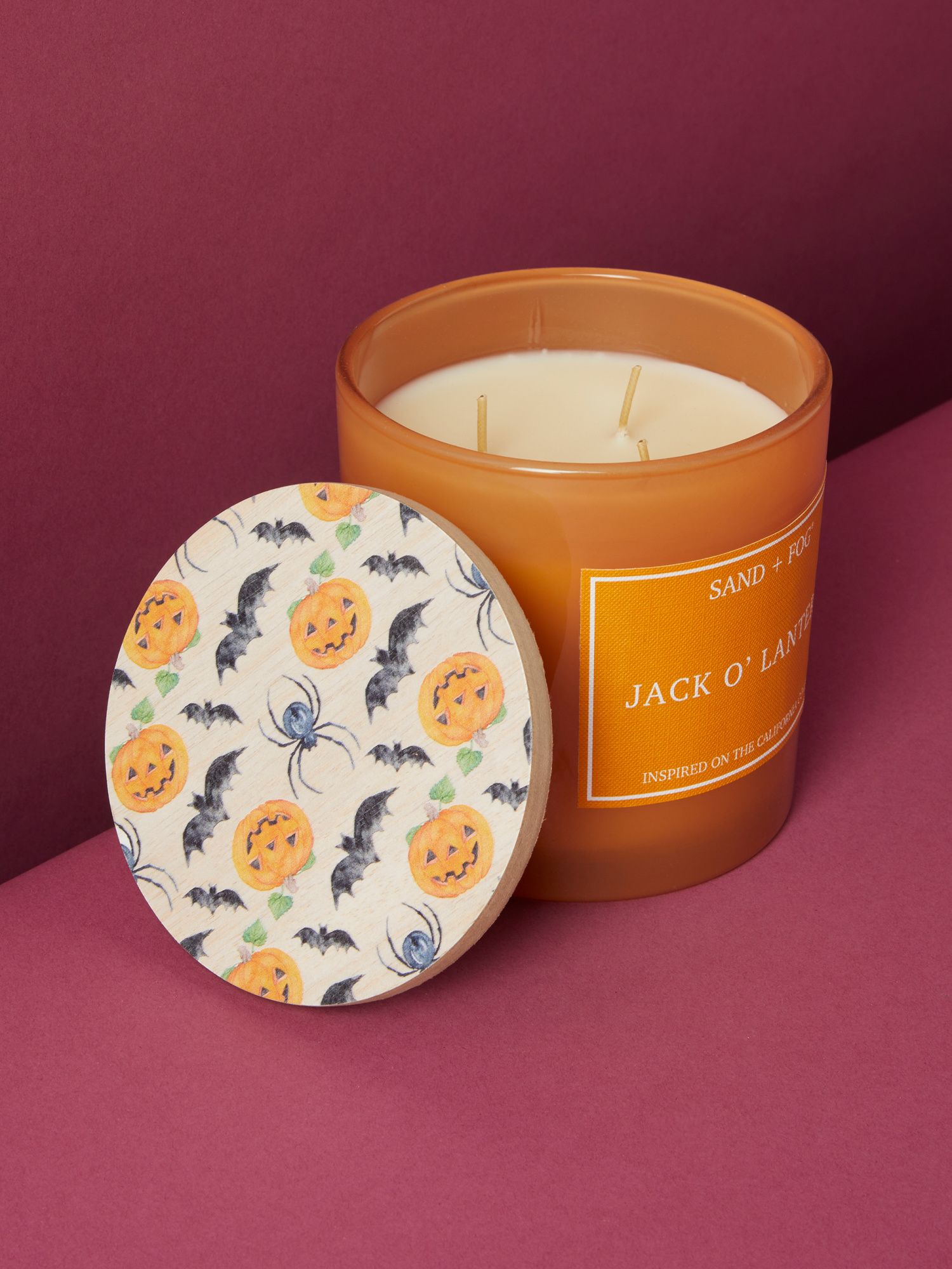 21oz Pumpkins And Bats Candle In Glass Jar | HomeGoods