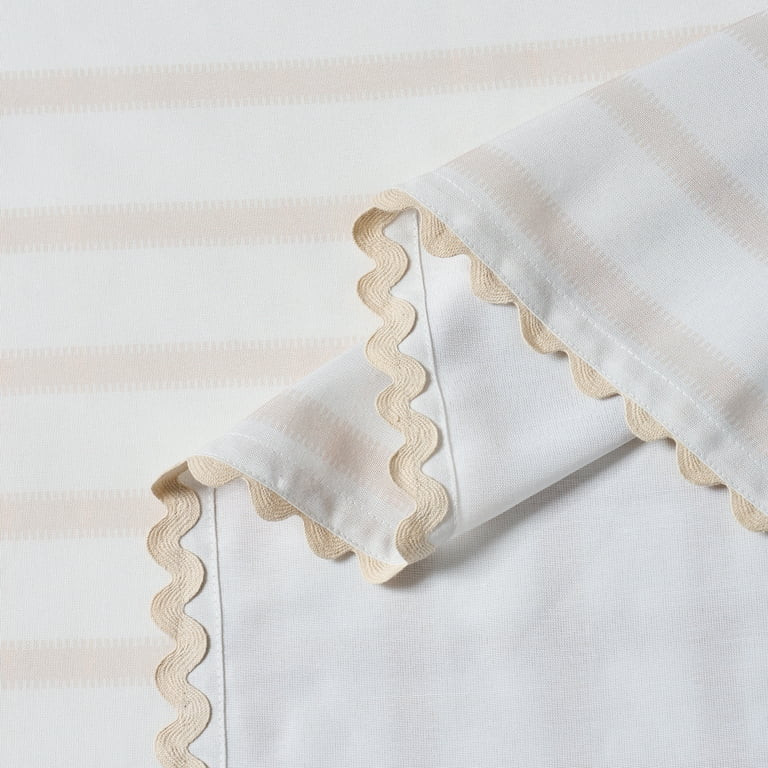 Mainstays by Becky G. & Alejandra Fabric Tablecloth, Beige Stripe, 60" x 102" | Walmart (US)