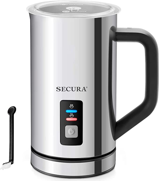 Secura Milk Frother, Electric Milk Steamer Stainless Steel, 8.4oz/250ml Automatic Hot and Cold Fo... | Amazon (US)
