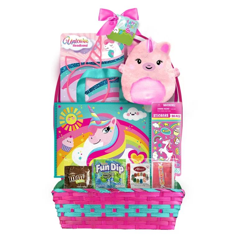 Megatoys Unicorn with Candy Easter Basket Gift Set | Walmart (US)