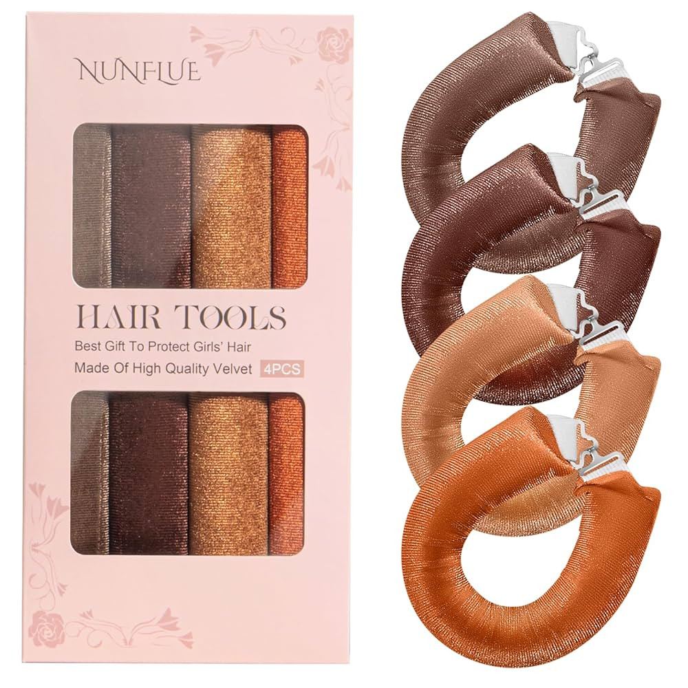 Heatless Curls Overnight Set - Jumbo Soft Hair Curlers to Sleep In, No Damage Velvet Curling Rods... | Amazon (US)