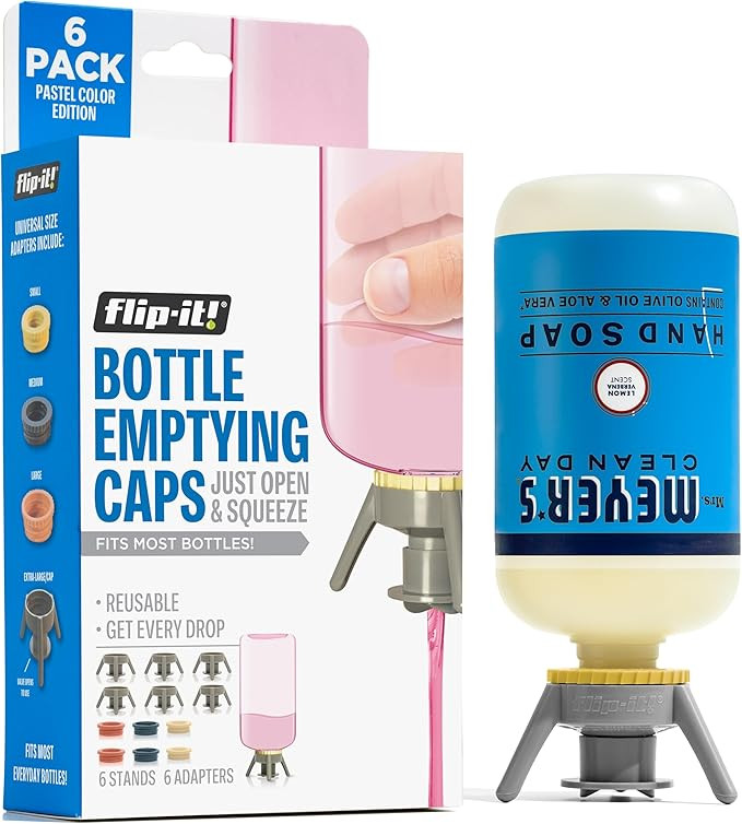 Flip-It! Premium Bottle Emptying Kit – Extended Edition - No more wasted product - Fits most pl... | Amazon (US)